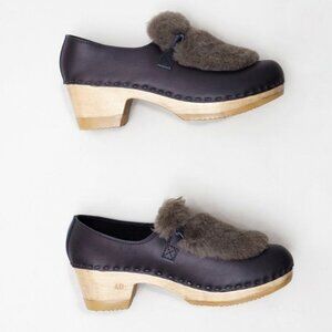 No. 6 shearling loafer style clogs (discontinued style) in size 39